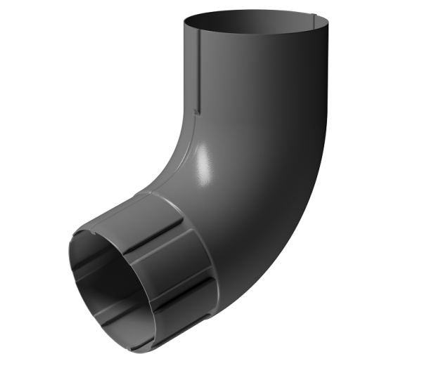 Колено 72° D90 Döcke STAL PREMIUM Графит, (RAL 7024) купить в Новокузнецке