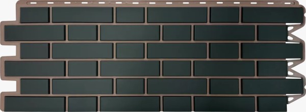 Фасадная панель Альта-Профиль, Кирпич Клинкерный, Графит купить в Новокузнецке