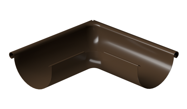 Угол внешний 90° D125 Döcke STAL PREMIUM Каштан, (RAL 8017) купить в Новокузнецке
