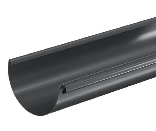 Водосток Aquasistem, система 125x90 - Водосточный желоб 3.00м RAL 7024 Тёмно-серый купить в Новокузнецке