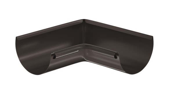 Водосток Aquasistem, система 125x90 - Угол желоба, внутренний 90° RR 32 Тёмно-Коричневый купить в Новокузнецке