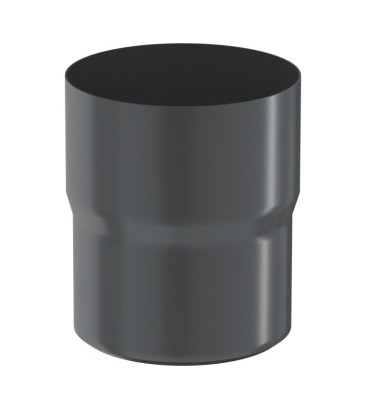 Водосток Aquasistem, система 125x90 - Соединитель трубы RAL 7024 Тёмно-серый