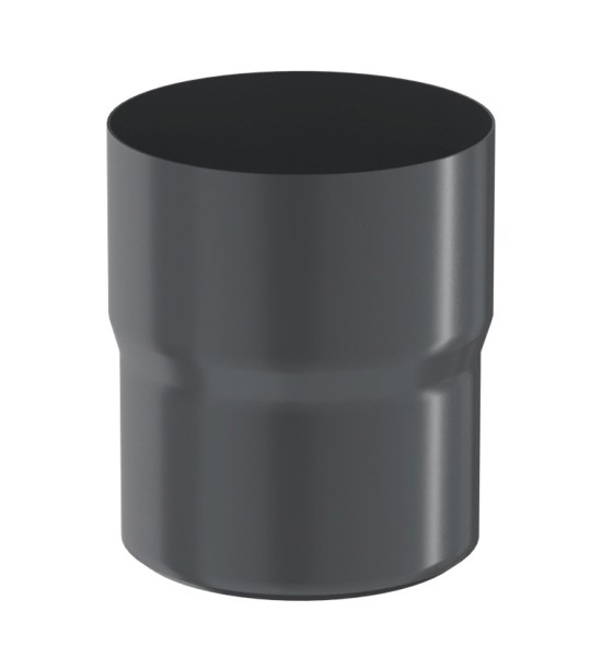 Водосток Aquasistem, система 125x90 - Соединитель трубы RAL 7024 Тёмно-серый купить в Новокузнецке