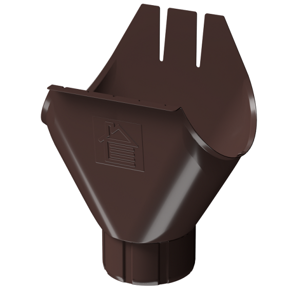 Воронка желоба D125 Döcke STAL PREMIUM Шоколад, (RAL 8019) купить в Новокузнецке