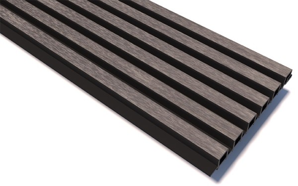 Реечные панели WOODVEX Lines Ultra Smoke gray купить в Новокузнецке