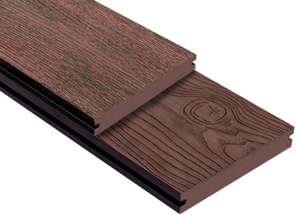 Террасная доска ДПК Outdoor 3D полнотелая STORM/OCEAN BROWN коричневая микс купить в Новокузнецке