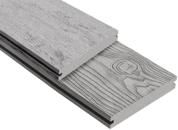 Террасная доска ДПК Outdoor 3D полнотелая STORM/OCEAN GREY серая микс купить в Новокузнецке