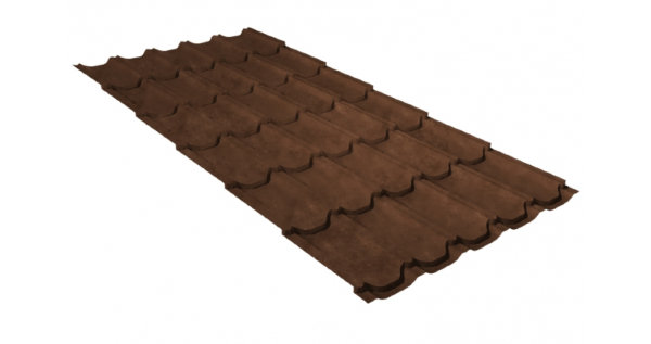 Металлочерепица квинта плюс 0,45 Safari Twincolor Brown купить в Новокузнецке