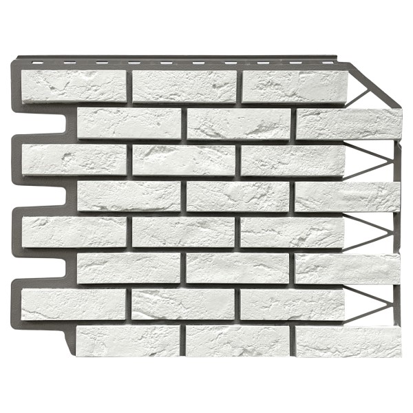 Фасадная панель FineBer, Кирпич Баварский, Белый купить в Новокузнецке