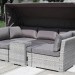 Диван-Трансформер AFINA плетеный из иск. ротанга AFM-320G Grey купить в Новокузнецке