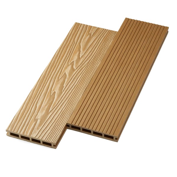 Террасная доска ДПК NanoWood двусторонняя New 3D тиснение + вельвет Орех купить в Новокузнецке