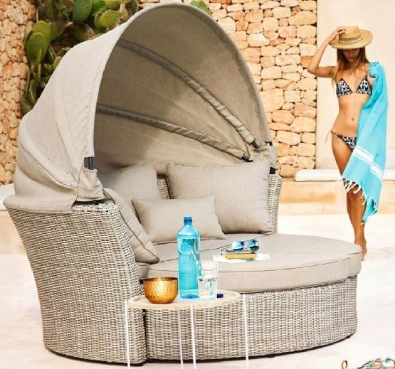 Диван-Трансформер AFINA плетеный из иск. ротанга AFM-325 Beige купить в Новокузнецке