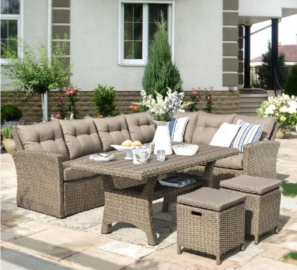 Комплект мебели AFINA плетеной из иск. ротанга AFM-307B Beige купить в Новокузнецке