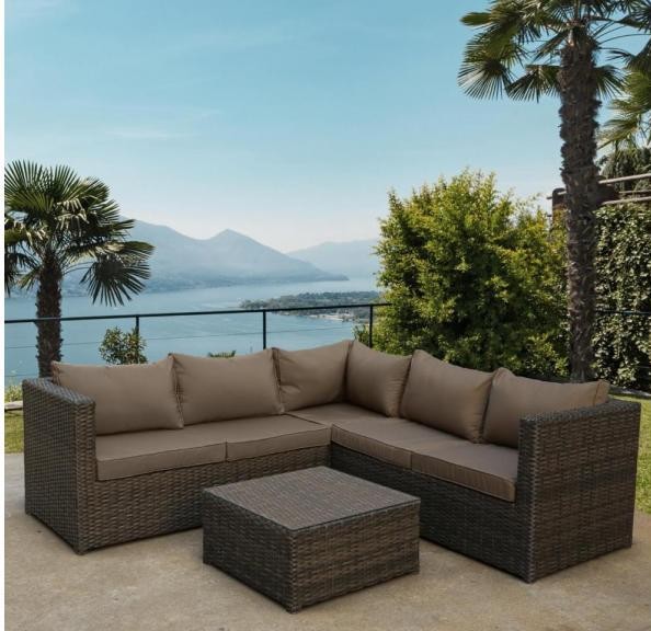 Комплект мебели AFINA плетеной из иск. ротанга YR825A Brown/Beige купить в Новокузнецке