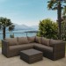 Комплект мебели AFINA плетеной из иск. ротанга YR825A Brown/Beige купить в Новокузнецке