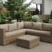 Комплект мебели AFINA плетеной из иск. ротанга YR825B Beige купить в Новокузнецке