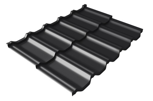 Металлочерепица модульная Квинта Uno Grand Line c 3D резом 0,5 Rooftop Matte RAL 9005 черный купить в Новокузнецке