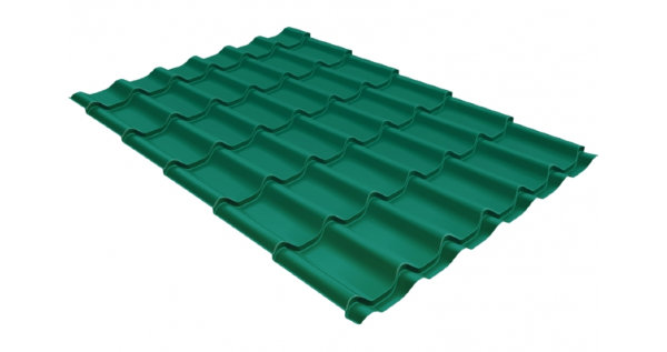 Металлочерепица классик 0,5 Satin RAL 5021 купить в Новокузнецке