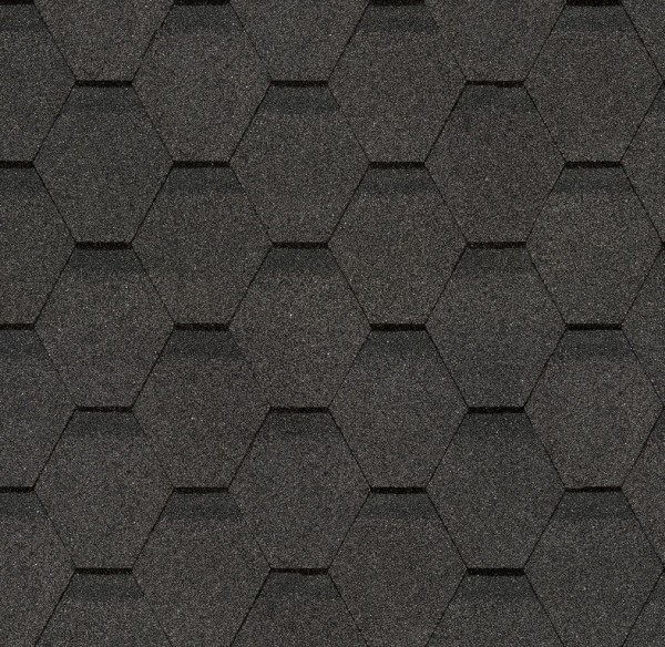 Гибкая черепица Docke, коллекция Шестигранник Серый купить в Новокузнецке