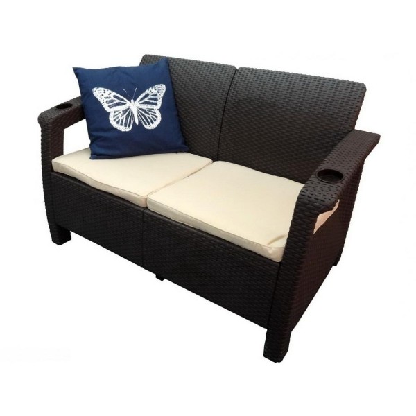 Двухместный диван Yalta Sofa Seаt венге купить в Новокузнецке