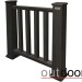 Ограждение из ДПК Outdoor Классик 3D STORM чёрный купить в Новокузнецке