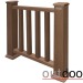 Ограждение из ДПК Outdoor Классик 3D STORM коричневый микс купить в Новокузнецке