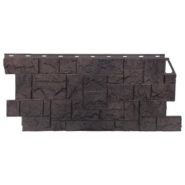 Фасадная панель FineBer, Камень Дикий, Коричневый купить в Новокузнецке