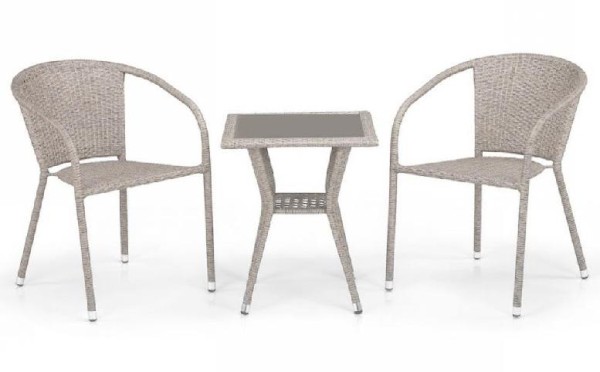 Комплект плетеной мебели AFINA из иск. ротанга T25C/Y137C-W85 Latte 2Pcs купить в Новокузнецке