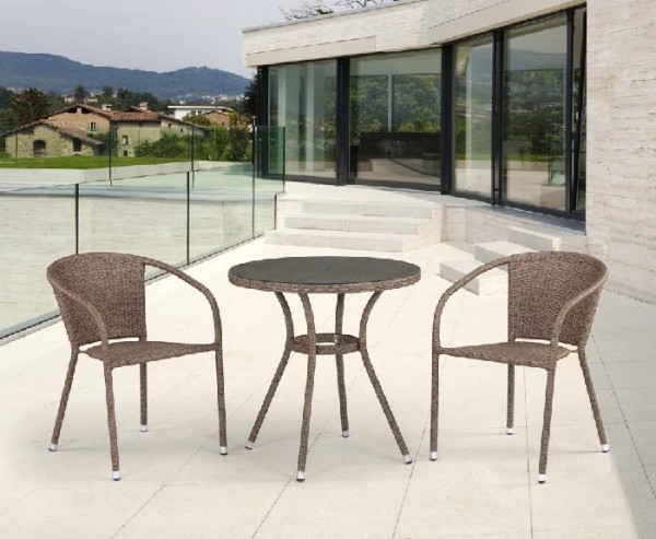 Комплект плетеной мебели AFINA из иск. ротанга T282ANT/Y137C-W56 Light Brown 2Pcs купить в Новокузнецке