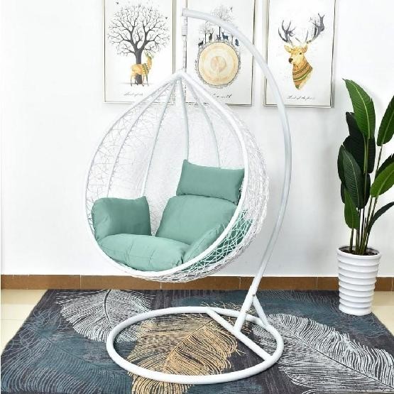 Кресло Подвесное из искусственного ротанга AFM-168A-L White/Green купить в Новокузнецке
