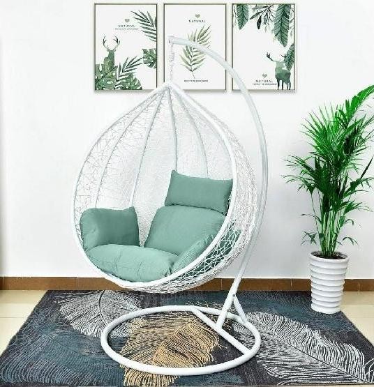Кресло Подвесное из искусственного ротанга AFM-168A-XL White/Green купить в Новокузнецке