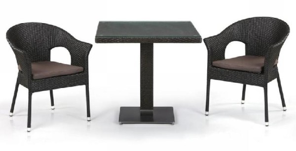 Комплект плетеной мебели AFINA из иск. ротанга T605SWT/Y79A-W53 Brown 2Pcs купить в Новокузнецке
