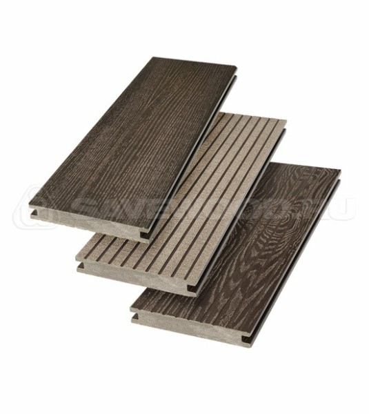 Террасная доска SW Fraxinus (R) полнотелая «SaveWood» Темно-коричневый купить в Новокузнецке