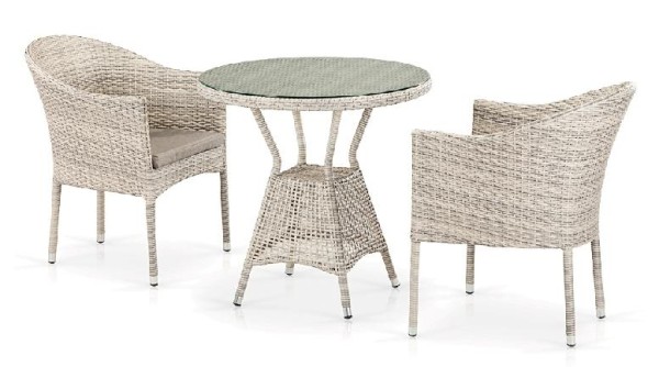 Комплект плетеной мебели AFINA из иск. ротанга T705ANT/Y350-W85 Latte 2Pcs купить в Новокузнецке