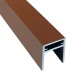 П-профиль Алюминиевый EasyDecking 35x25 Коричневый купить в Новокузнецке