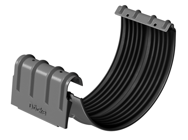 Соединитель желобов D125 Döcke STAL PREMIUM Графит, (RAL 7024) купить в Новокузнецке