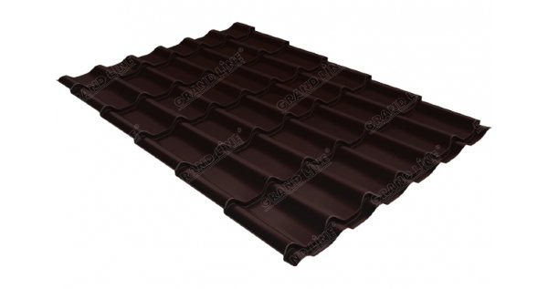 Металлочерепица классик GL 0,5 Quarzit RAL 8017 шоколад Metallic купить в Новокузнецке
