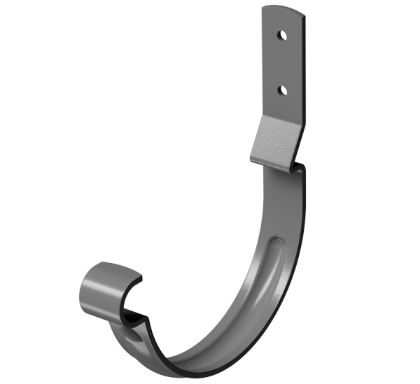 Карнизный крюк короткий (гнутый) D125 Döcke STAL PREMIUM Графит, (RAL 7024) купить в Новокузнецке