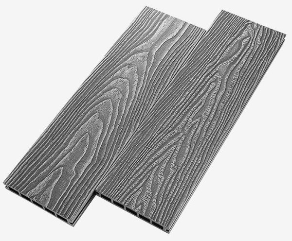 Террасная доска из ДПК RusDecking Unodeck Vintage - Серый купить в Новокузнецке