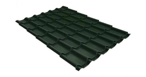 Металлочерепица классик 0,5 Satin RR 11 темно-зеленый купить в Новокузнецке